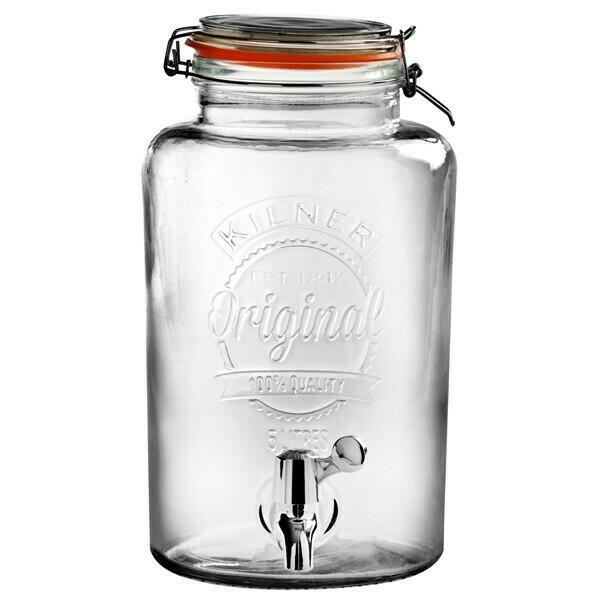 Glassbeholder med Tappekran 5 Liter