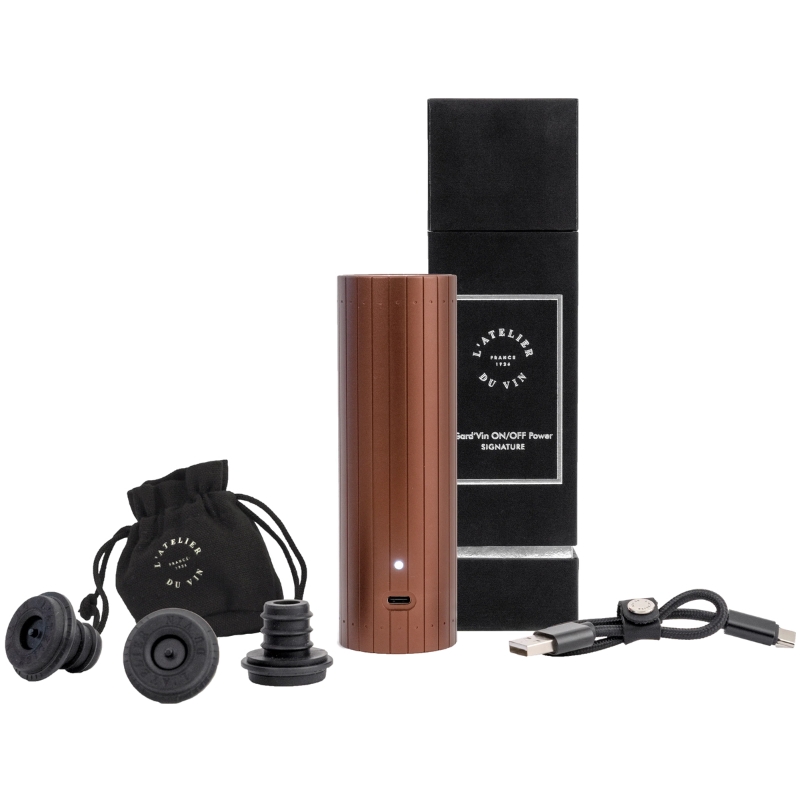 L'atelier du vin - Signature Gard'vin ON/OFF Power elektrisk vakuumpumpe kobber