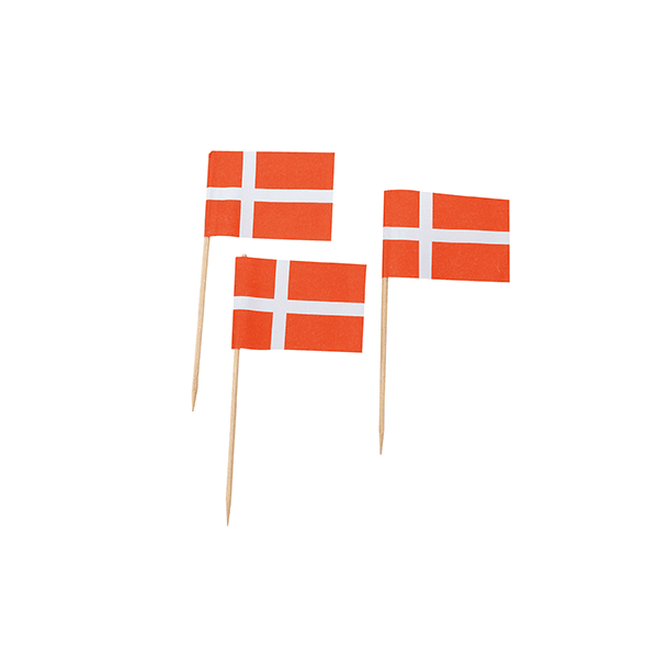 Bilde av Danske Flag På Pinne - 144 Stk.