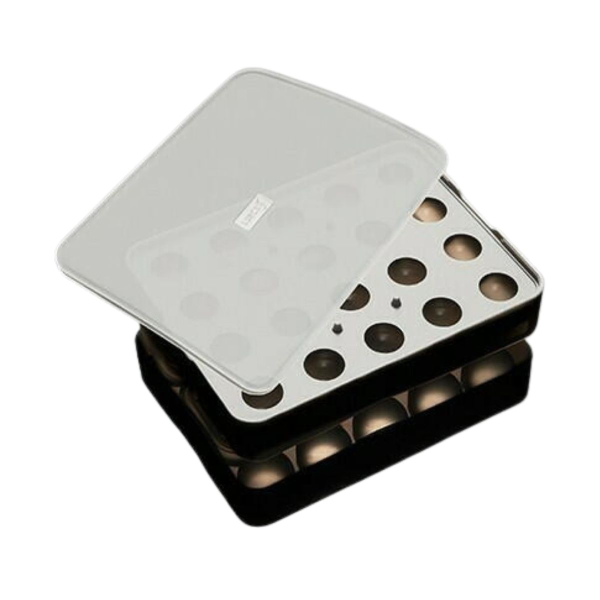 Lurch - Isbitform kuler m/ lokk 3 cm svart
