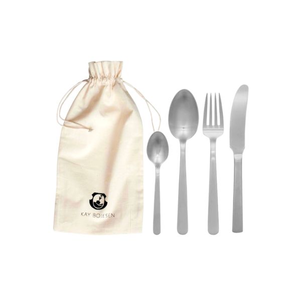 Kay Bojesen Grand Prix bestikksett 4 deler Matte steel