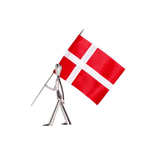 Kay Bojesen Royal Guard flaggbærer figurin 18 cm Polished steel